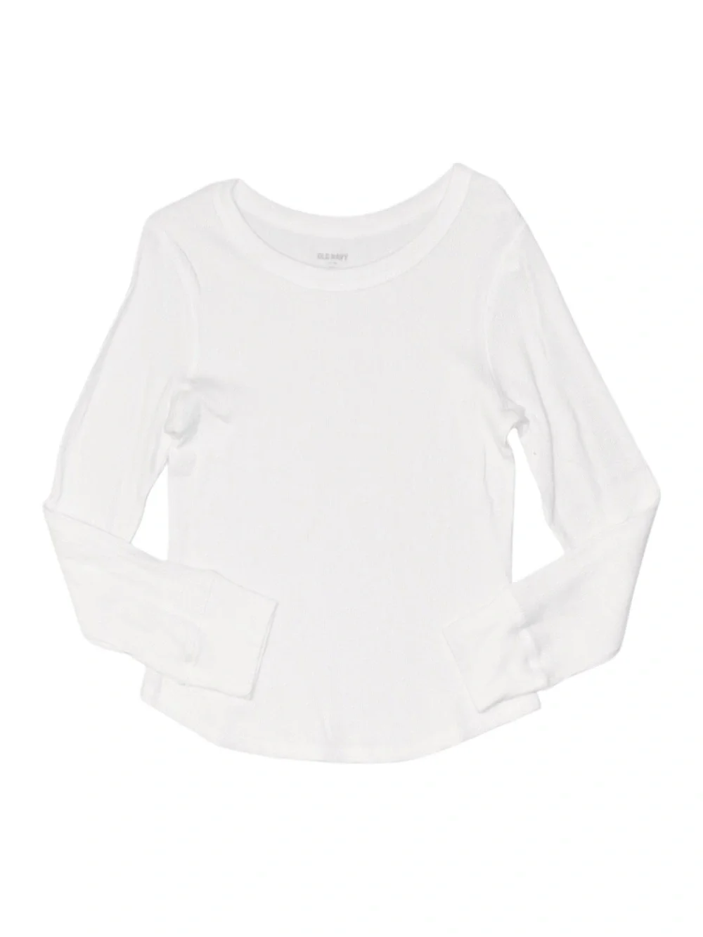 OLD NAVY Girl's White Long Sleeve Shirt Size XXL 18 New With Tags